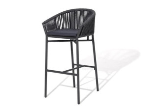 Высокий садовый стул со спинкой