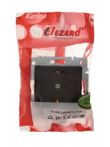 KARINA Розетка с защитой от детей сз черный бархат