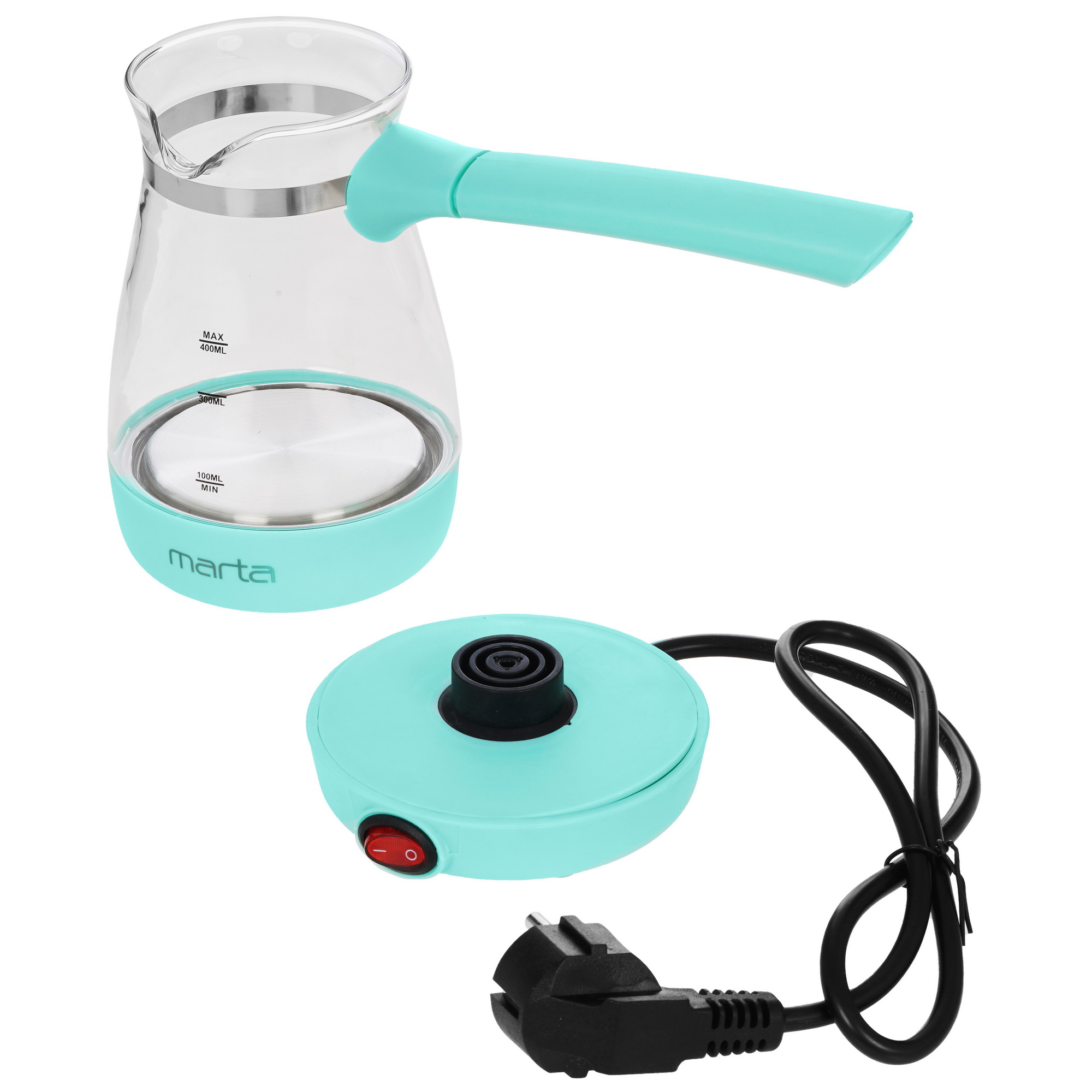 9908472 Электрическая турка Marta MT-2140 зеленый STDN-0051906 - Вид №3