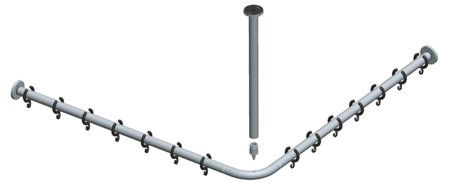 14936010800 Набор штанг для душевых занавесок KEUCO Plan - Вид №1