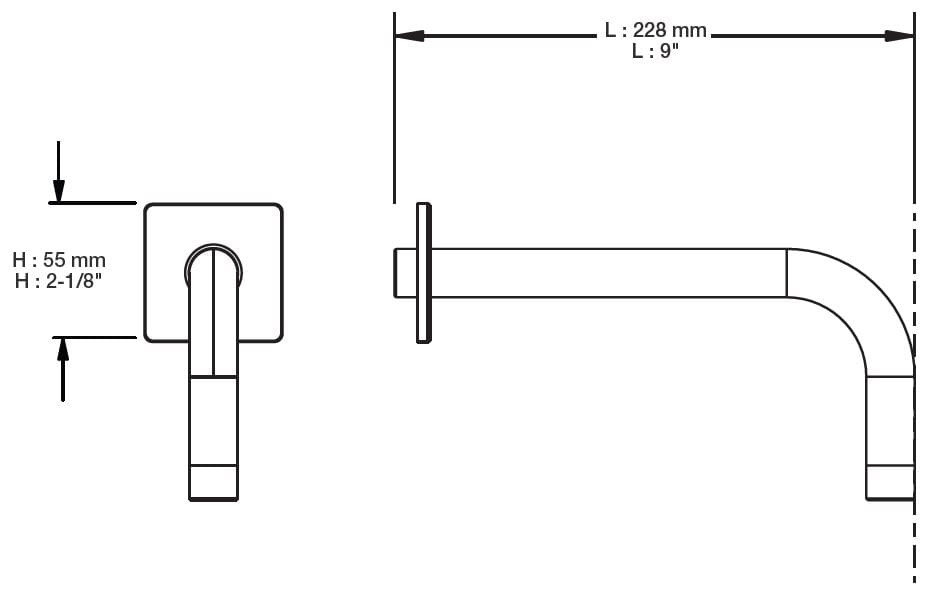 Настенный душ BARIL BRA-0912-14 ARCH-00029315 - Вид №2