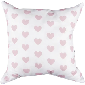 Подушка «Сердечки» 40х40 см цвет розовый