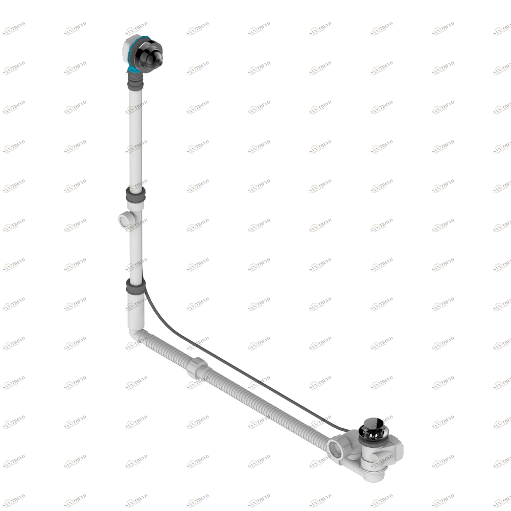 U7B-302GM Перелив GEBERIT для ванны - европейская модель - большой размер регулируемая высота : от 165мм MAXI 580мм регулируемая выступающая часть : от 110мм MAXI 700мм- выпуск Ø 40 мм с стильной ручкой Thg-paris Trocadéro с лазуритом Покрытие PVD бронза U7B-302GM CAT.F