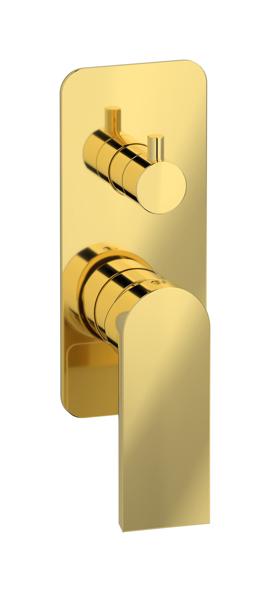 Внешние части встроенного в стену смесителя на 3 потребителя WE ARE IB k3312oo Gold K3