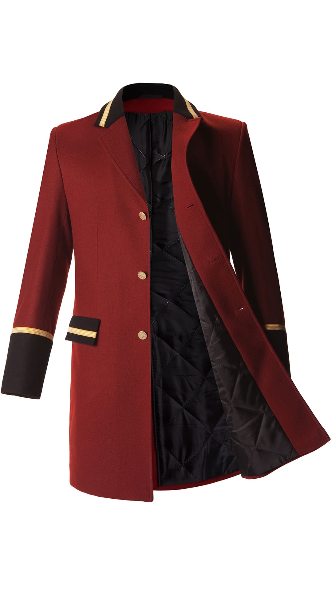 67716 Жакет удлиненный  Швейцар bordeaux (бордо) El-Risto  Бренд "El-Risto" (Эль Ристо), каталог товаров размер 44/170  - Вид №2