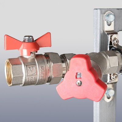 VT.GPR.05S04.L2 Узел этажный для поквартирного учета тепловой энергии с перепускным клапаном Valtec 3/4", 2 вых., ввод слева  - Вид №6