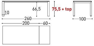 Varaschin Прямоугольный раздвижной стол из hpl Dolmen sun-id-1433935 - Вид №11