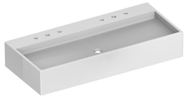 39082901206 Двойной керамический умывальник KEUCO Edition 90 - Вид №1