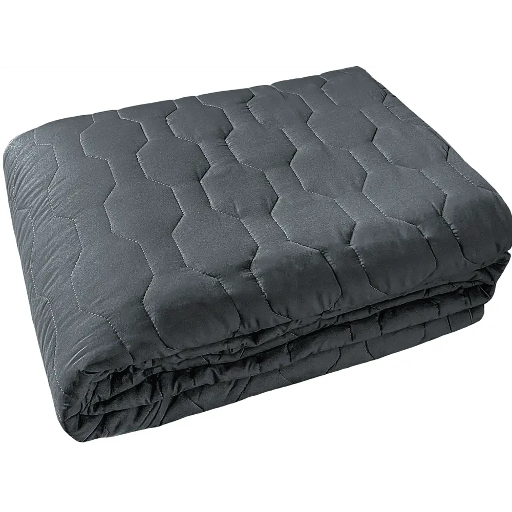 Покрывало 200x240 см микрофибра цвет графит 82830678 STLM-2002875 Santreyd