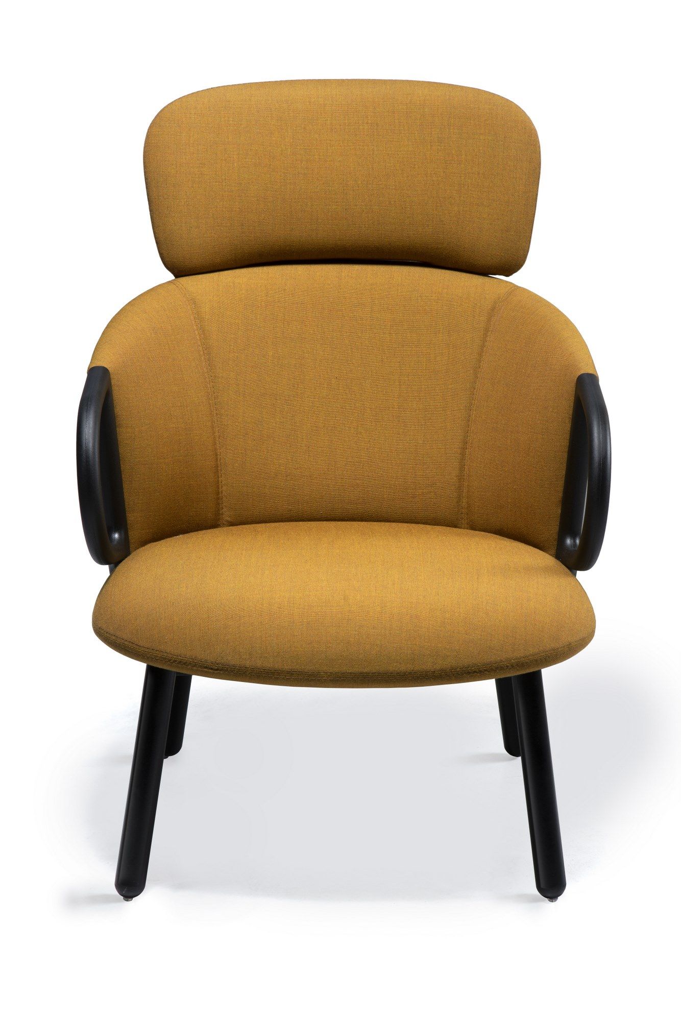 Мягкое тканевое кресло с подлокотниками и деревянной рамой GABER Cucaracha ARCH-00113391 - Вид №5