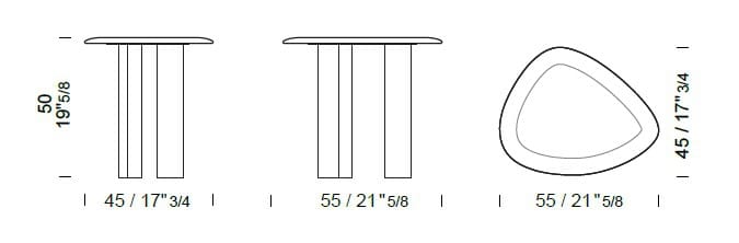 Журнальный столик из дерева и мрамора для гостиной Borzalino EGEO ARCH-00054382 - Вид №15