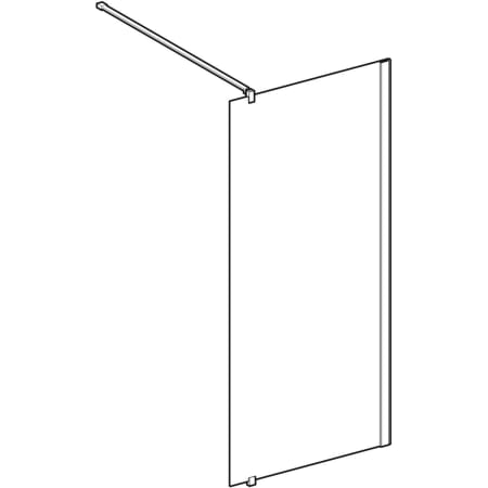 502.017.00.5 Душевая боковая перегородка IDO Showerama 10-20 Geberit  - Вид №1