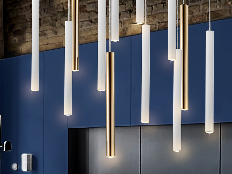 098238 Подвесной светильник 14L золотой/белый большой Schuller Varas  - Вид №2