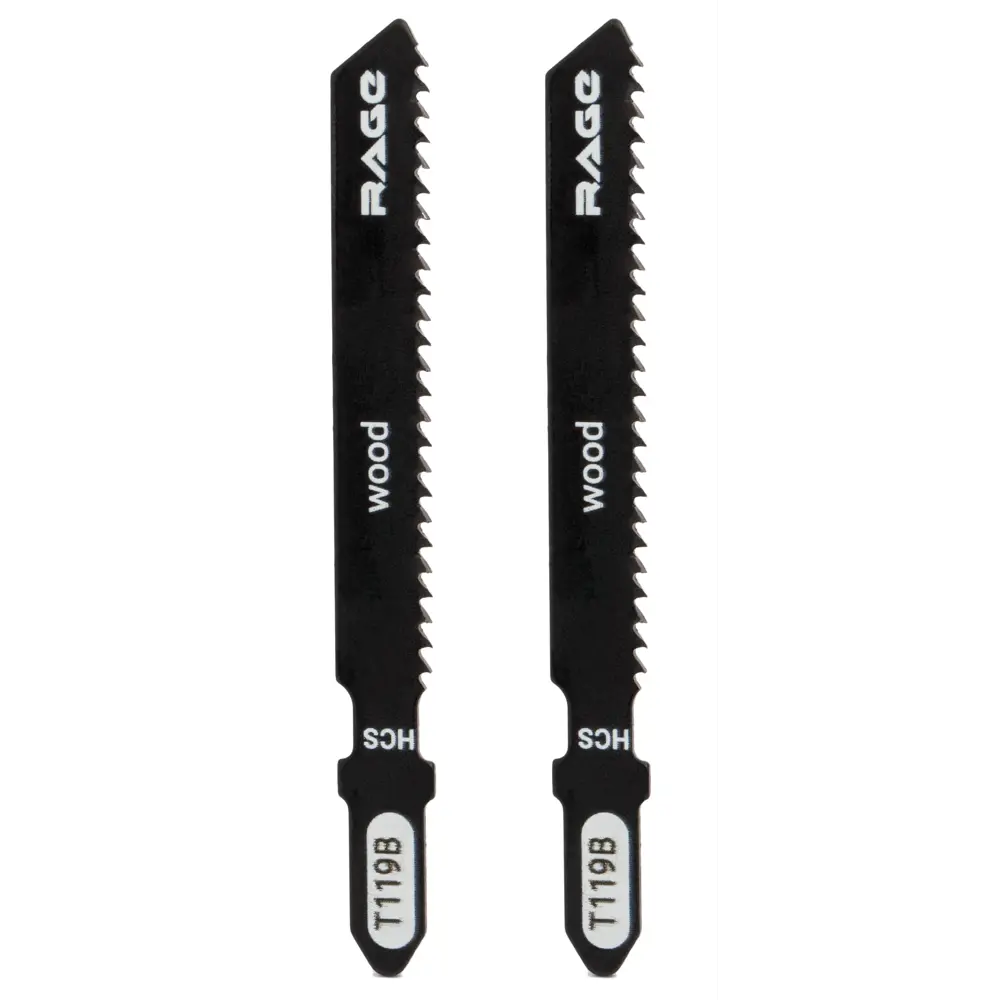 Биметаллические пилки Rage T119B для чистого реза древесины, 2 шт 89432660 STLM-1580504