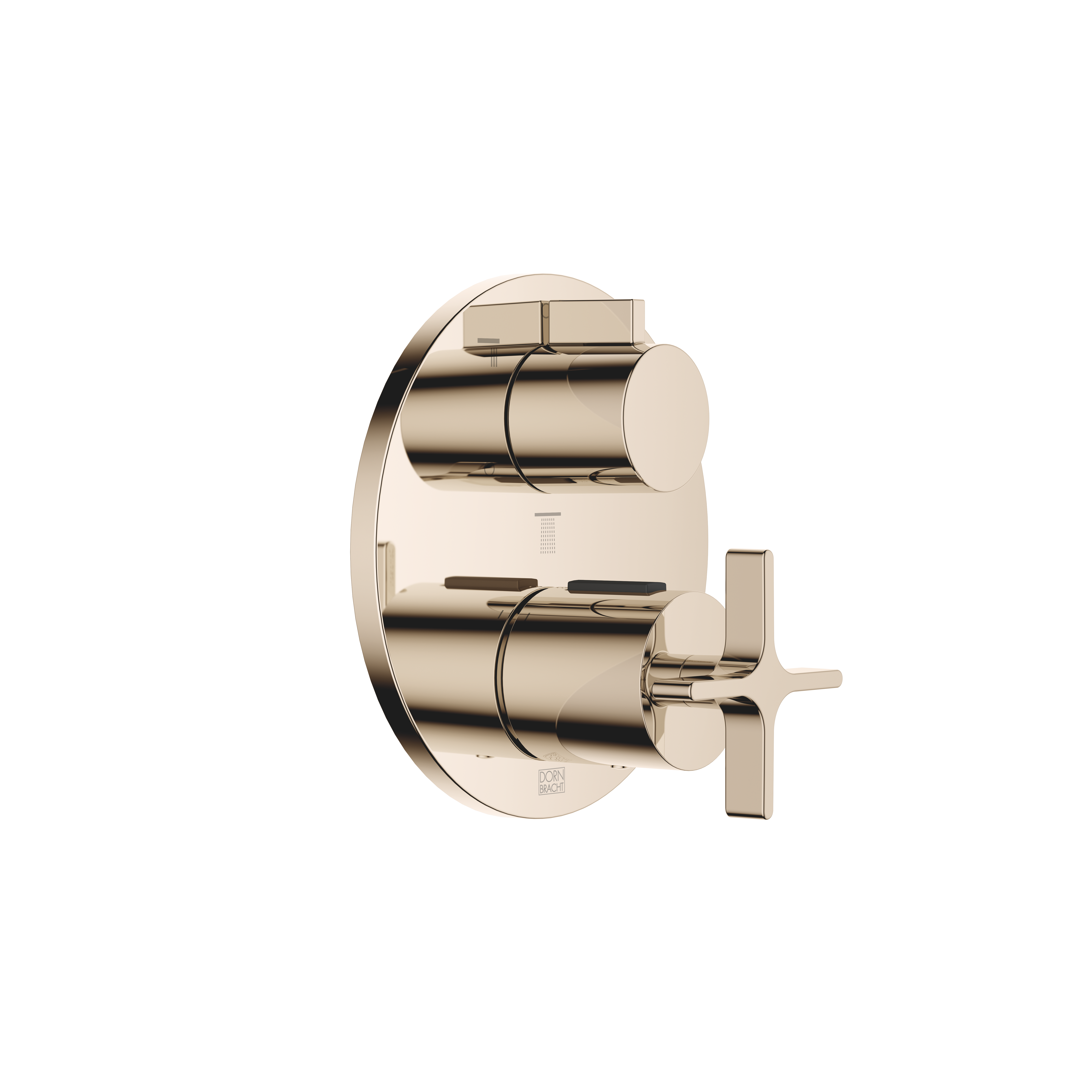 Скрытый термостат VAIA с трехфункциональным регулятором громкости — Шампанское (22-каратное золото) DornBracht 36427809-47