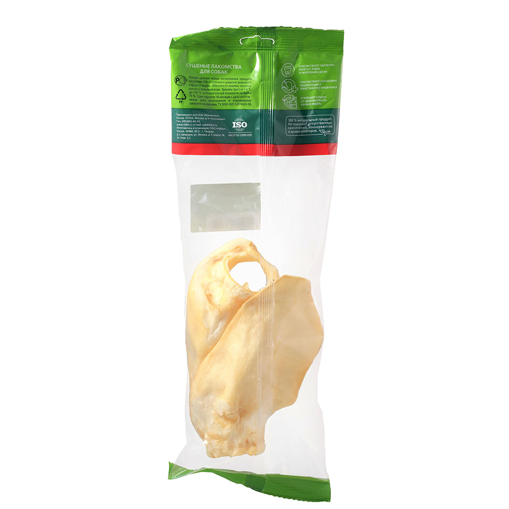 Т00009285 Лакомство для собак Ухо говяжье 2 TITBIT  - Вид №2