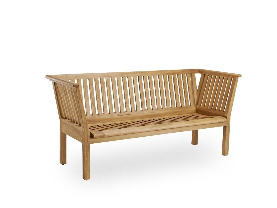 Садовая скамейка из тикового дерева со спинкой Sika Design Teak Exterior ARCH-00103037