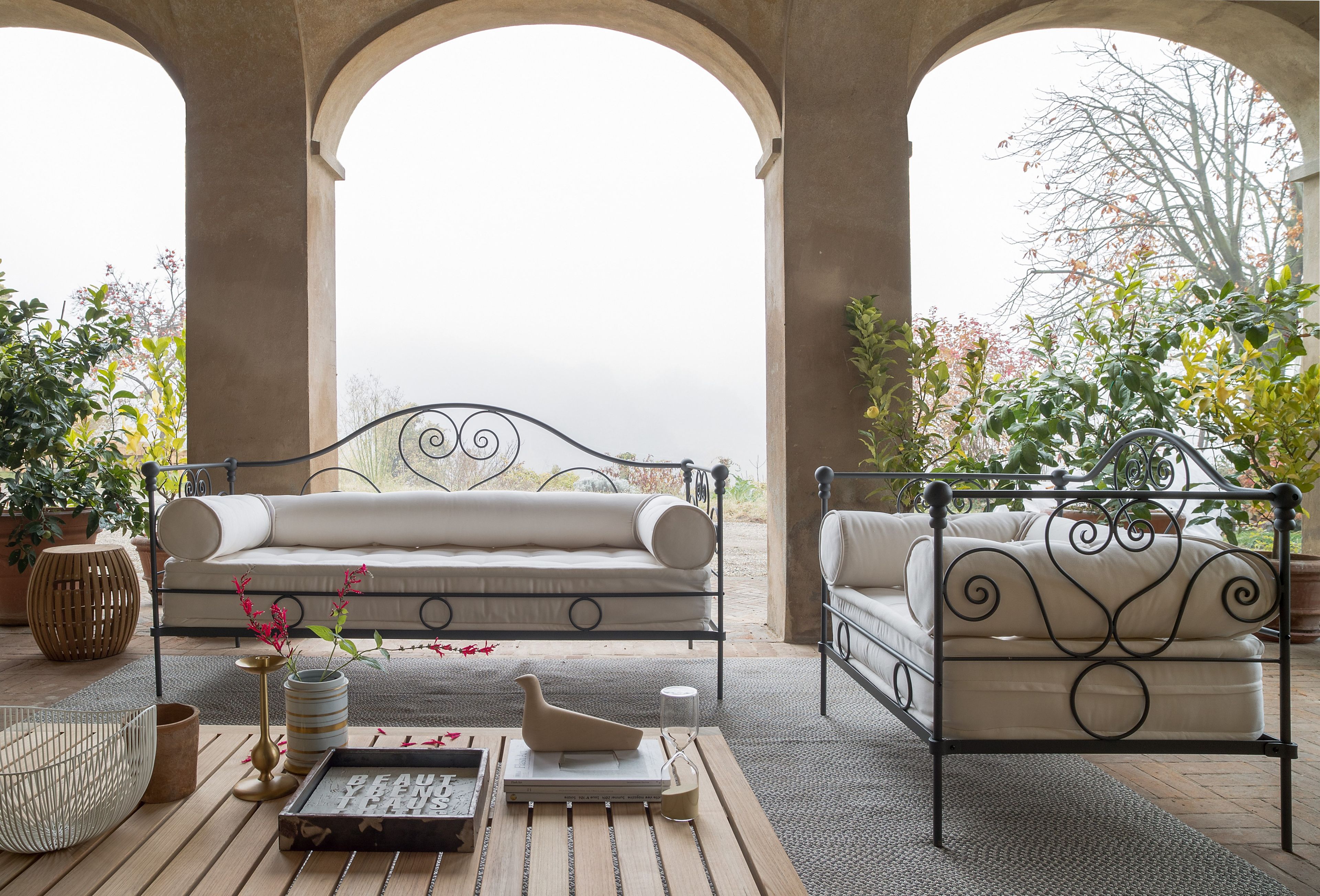 Стул для сада из железа и акриловой ткани Unopiù Aurora ARCH-00108417 - Вид №2