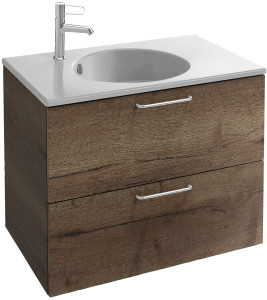 EB2521-R5-P14 Тумба под столешницу 70 см, 2 ящика, хромированная ручка JACOB DELAFON ODÉON RIVE GAUCHE