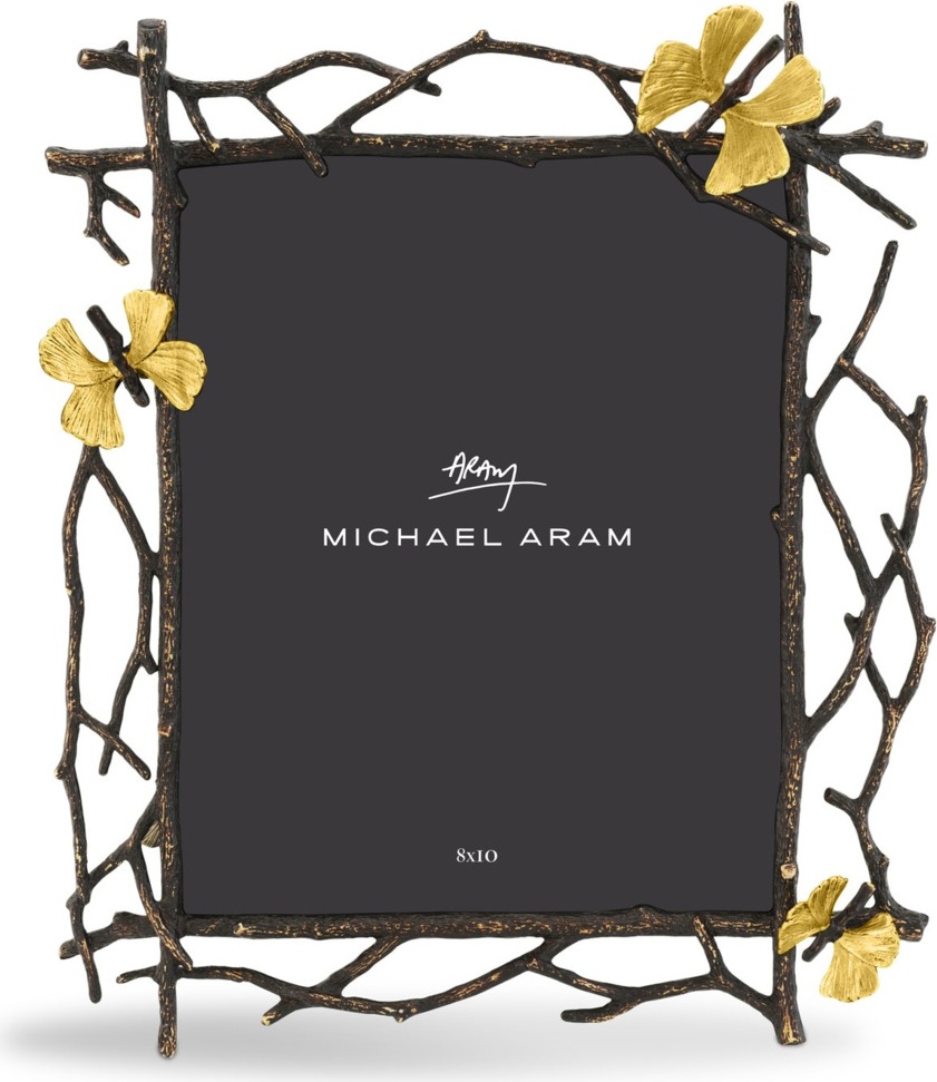 10650225 Michael Aram Рамка для фото Michael Aram Бабочки гинкго 20х25см, латунь Латунь 
