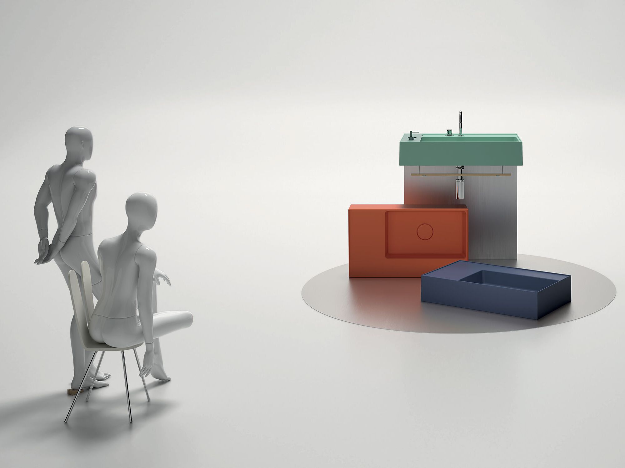 Прямоугольная раковина Domus Falerii Lavatrucco ARCH-00007738 - Вид №2