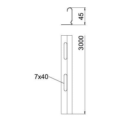 Электрический стальной канал OBO Bettermann BlackLine ARCH-00027519 - Вид №2