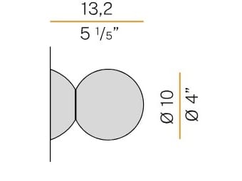 Потолочный светильник / Настенный светильник из дутого стекла Panzeri Murané ARCH-00079153 - Вид №3