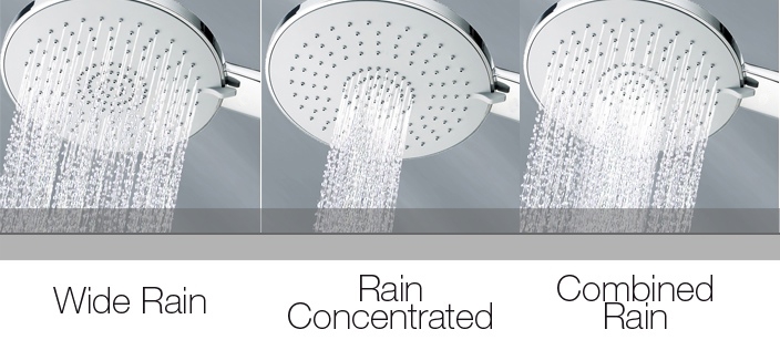 B01168 Душевая лейка MIXA/3 Ø 140 mm BOSSINI  - Вид №1