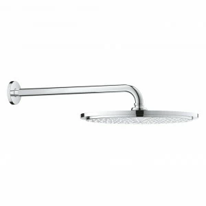 Верхний душ с кронштейном GROHE Rainshower Cosmopolitan Metal, диаметр 310 мм, с ограничением расхода воды, хром (26066000)