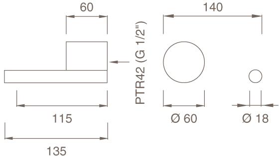 Ceadesign Настенный гидропрогрессивный смеситель для раковины на 2 отверстия из нержавеющей стали Opus Ops 04 - Вид №2