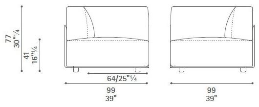 Poltrona Frau Модульный секционный диван La collezione - divani e poltrone sun-id-1411513 - Вид №20