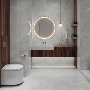 Керамогранит Arcadia Ceramica Onyx White Cloud 60×120 см - глянцевый мраморный эффект 89384201