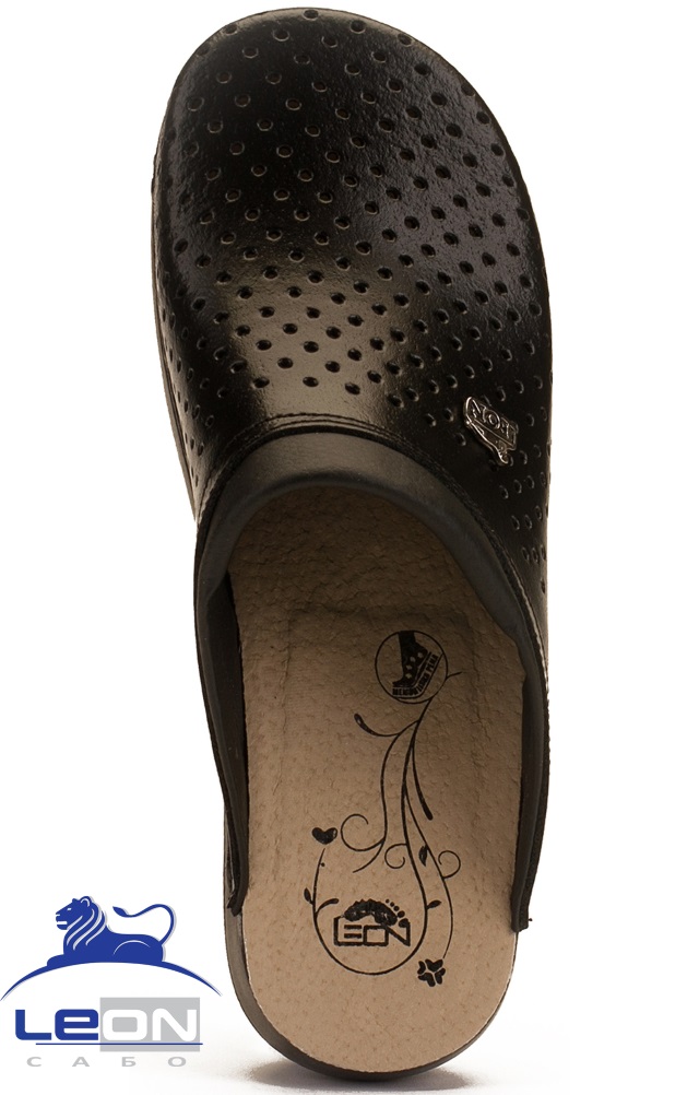 62036 Сабо "Leon LIGHT" женские черные LEON  Сабо и сланцы размер 38  - Вид №1