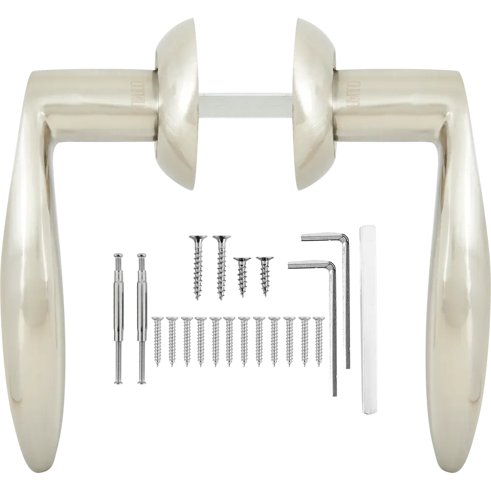 Дверные ручки PUNTO Viola с механизмом запирания в стиле хром/никель 85202300 STLM-0059805 - Вид №1