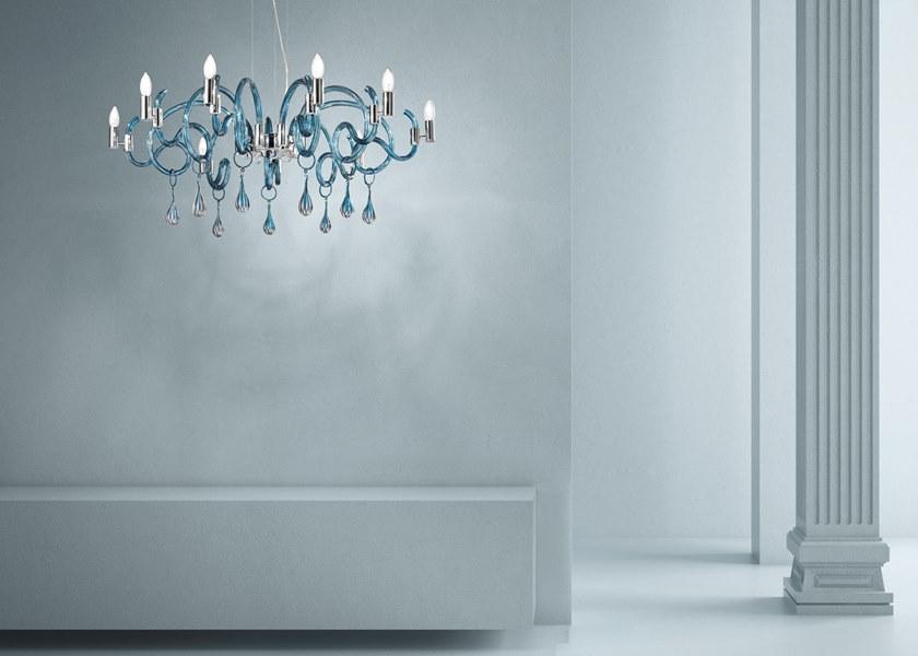 Sylcom Люстра из стекла с кристаллами Street 2001 - Вид №3