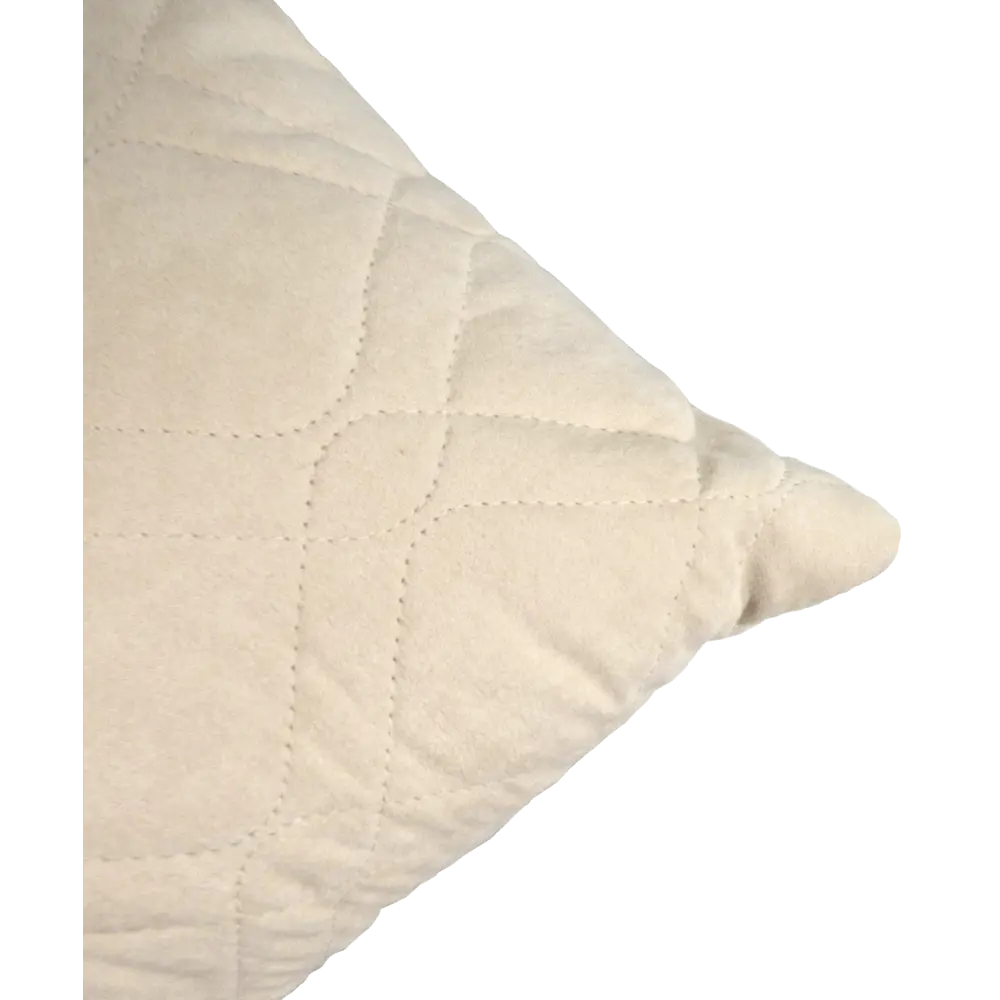 Декоративная подушка LINEN WAY 43x43 см в замшевом стиле кремового оттенка 83022395 STLM-1397905 - Вид №2