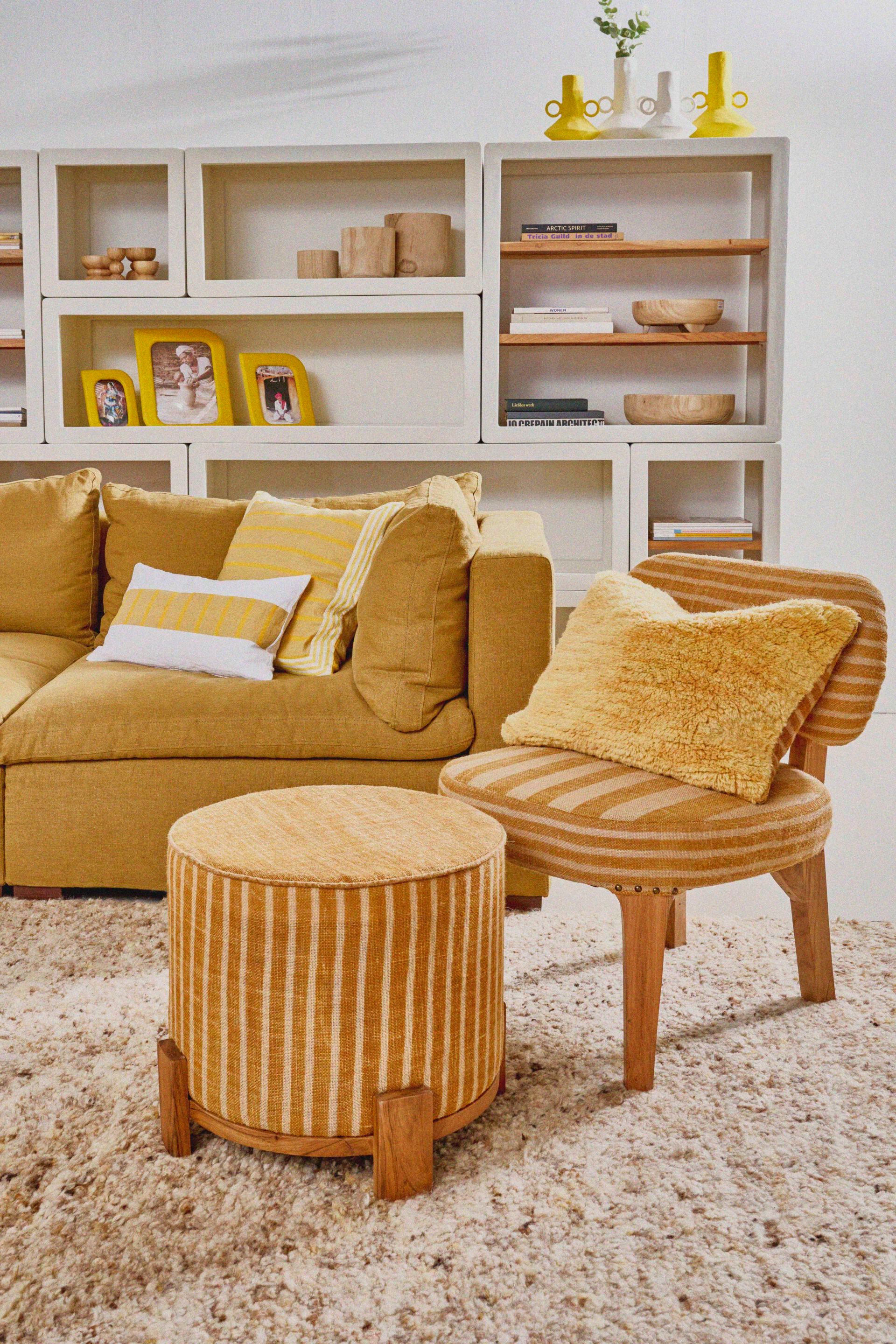 Квадратная льняная подушка POMAX Сен-Тропе ARCH-00058306 - Вид №12