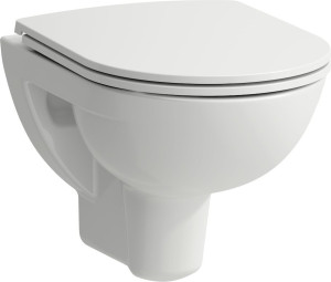 H8219520000001 Подвесной унитаз укороченный, безободковый смыв Rimless LAUFEN PRO