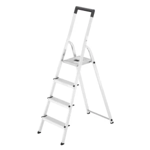 Стремянка алюминиевая Hailo 8140-400 4 ступени, максимальная нагрузка 150 кг 84047228 STLM-2080442