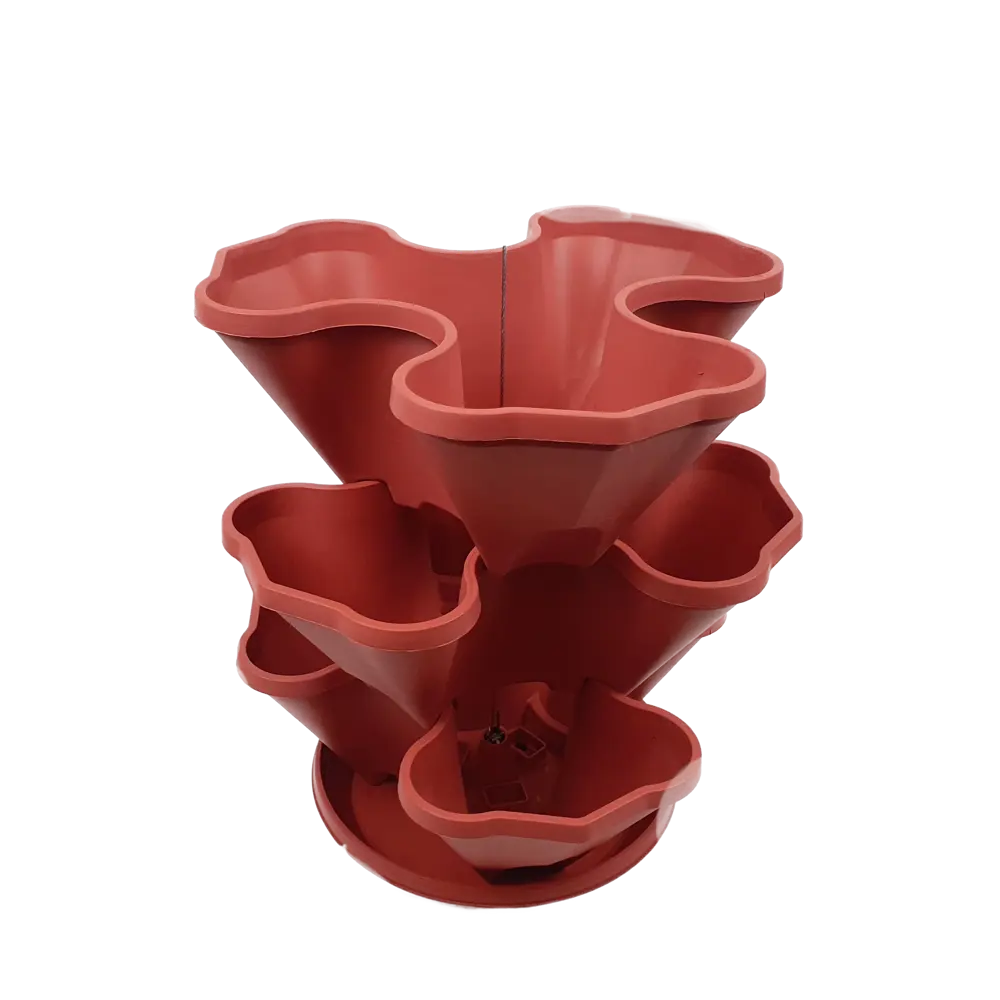 Santreyd Каскад - Многоуровневое кашпо для цветов в терракотовом цвете 89355545 нет STLM-1418410