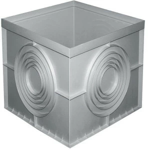 First Corporation Традиционный серый монолитный колодец из полипропилена First plast Pz55