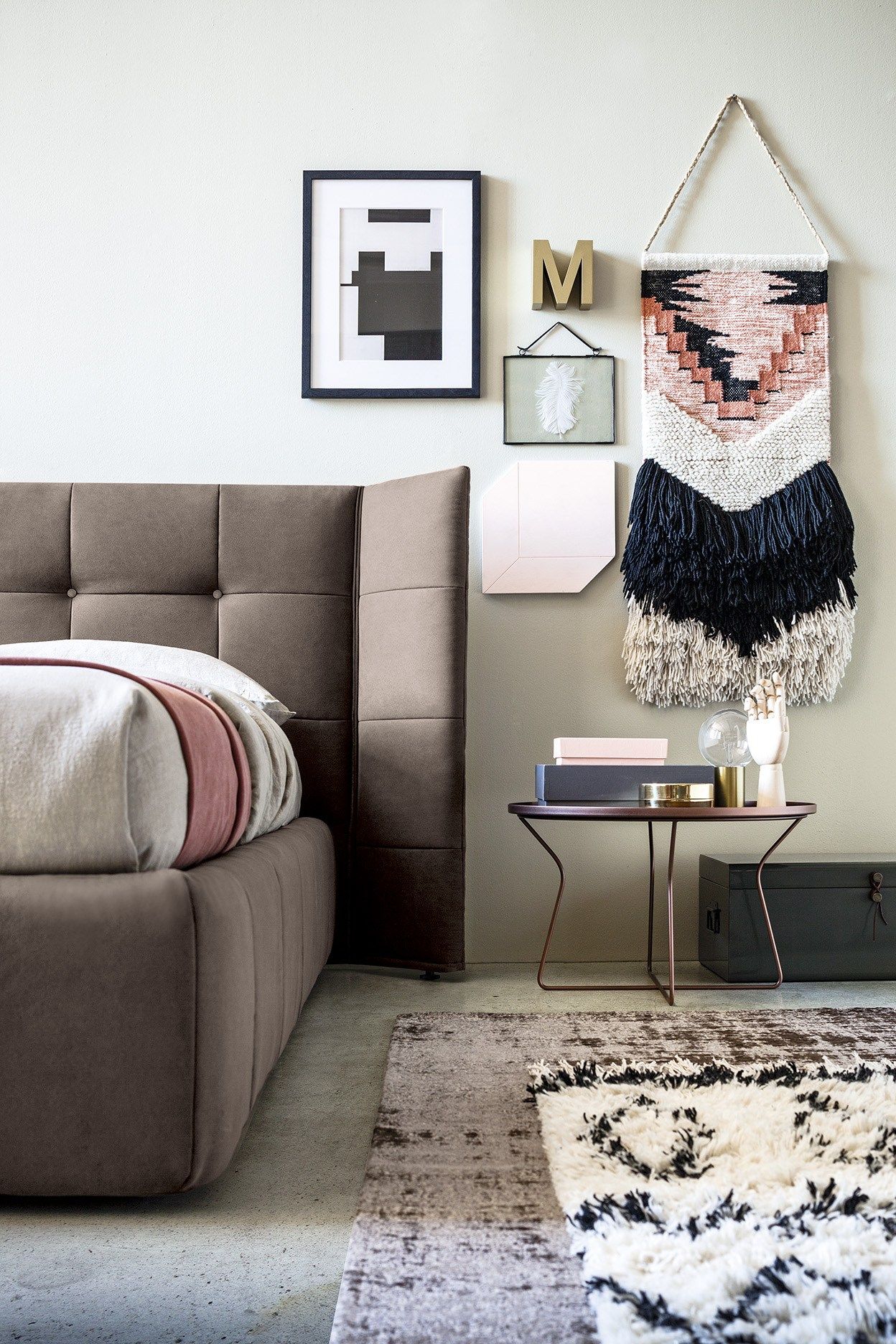 Двуспальная кровать для хранения ткани с капитонным изголовьем Felis Bedstories ARCH-00083536 - Вид №7