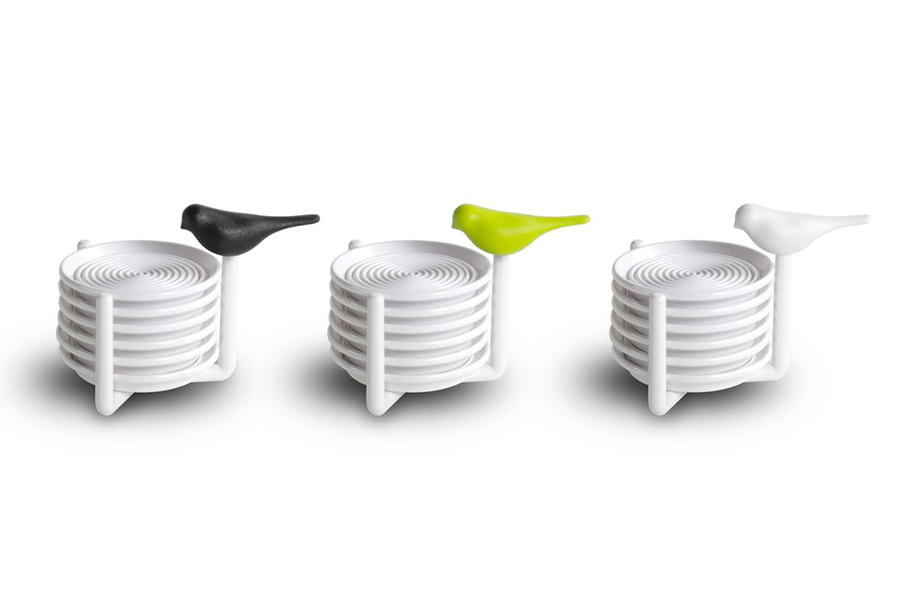 QL10303-BK Подставочная салфетка под стакан Пластмассовая Qualy Великобритания  - Вид №2