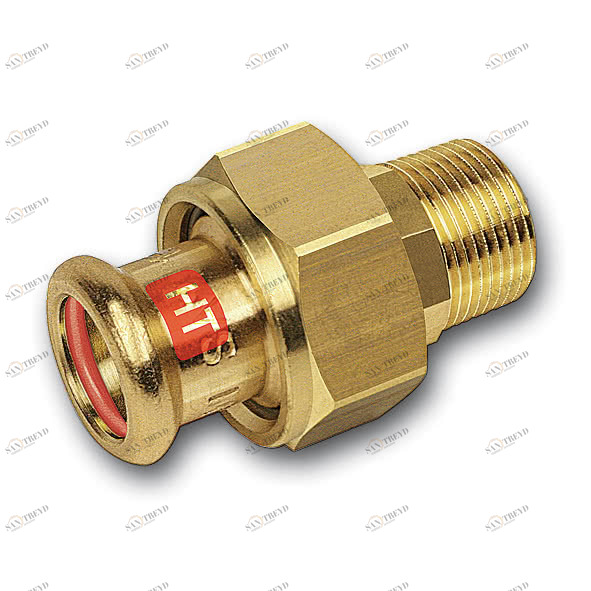 1133332834 SANHA 13333G пресс-фит. солн., бронза, сгон с плоск.уплот.ВПр-НР 28x3/4 мм 