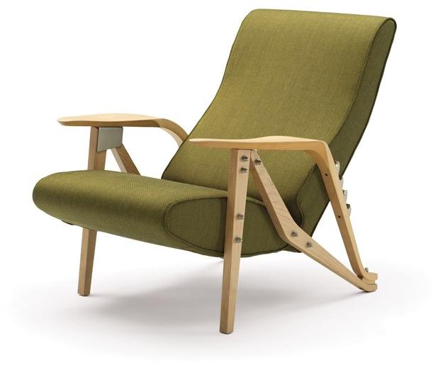 Zanotta Кресло с откидной спинкой из ткани или кожи Carlo mollino cm 2020 sun-id-1416659 - Вид №2