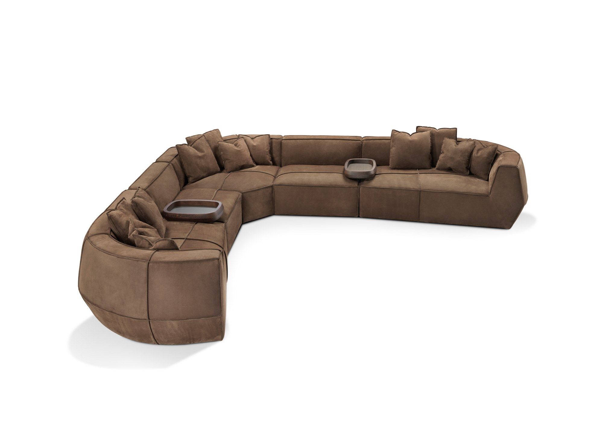 Кожаный изогнутый диван GHIDINI1961 Infinito ARCH-00089399 - Вид №26