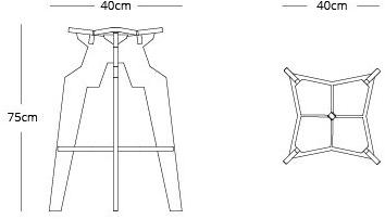 Liqui Contracts Барный стул с подставкой для ног Splice sun-id-1351063 - Вид №2
