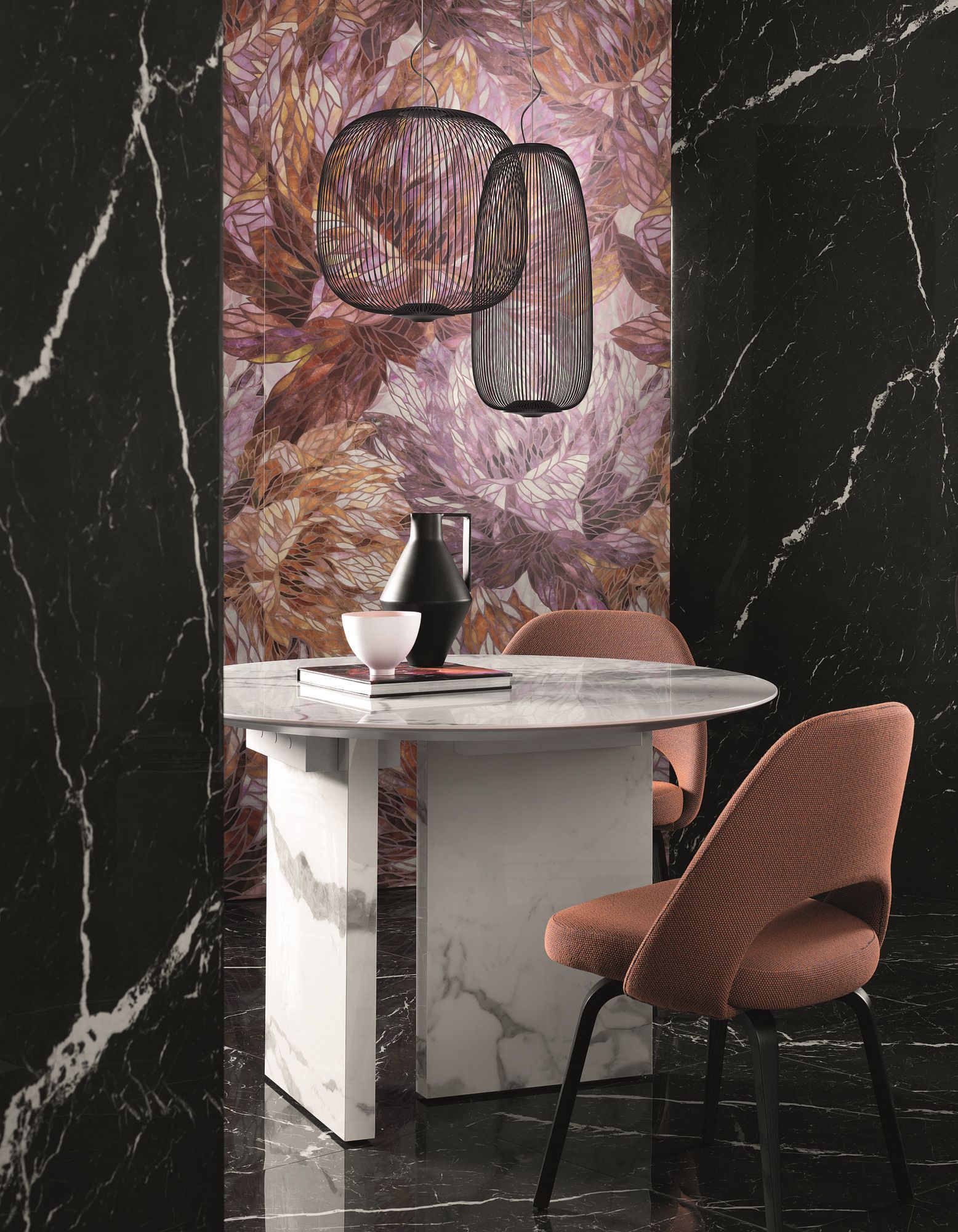 Пол / керамогранит с мраморным эффектом FAP ceramiche Roma Gold ARCH-00044009 - Вид №14