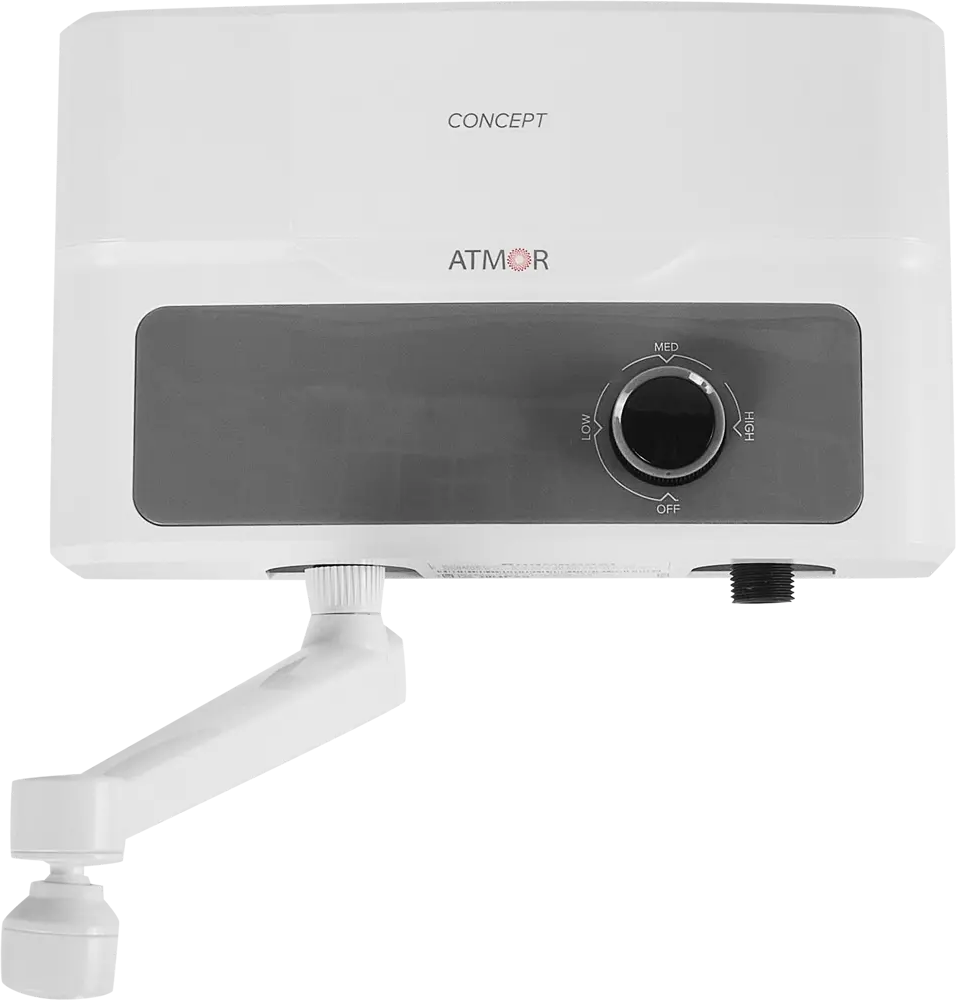 88022825 Проточный водонагреватель электрический Atmor Concept 3.5 KW Tap 35202483.5 кВт белый с краном STLM-0076569