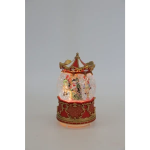 Фигура Карусель для дома 4 светодиода 22 см цвет красный